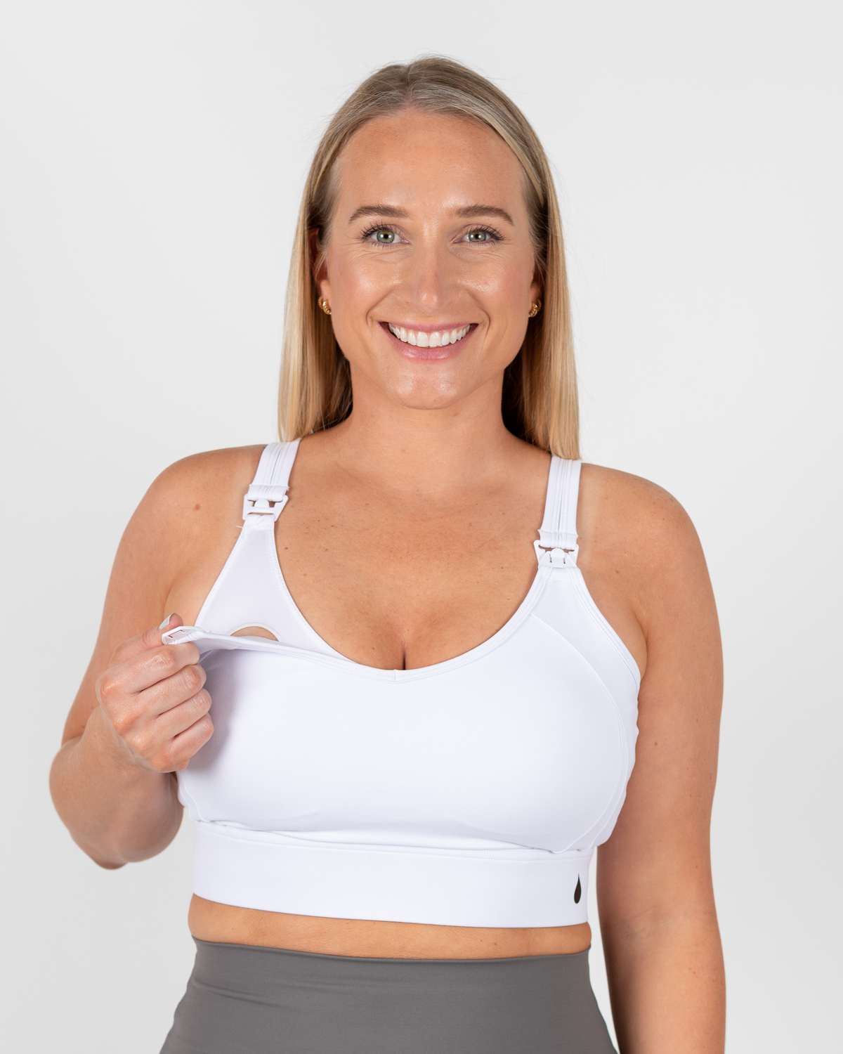 Staple Breastfeeding Crop (White) - The Milk Boutique