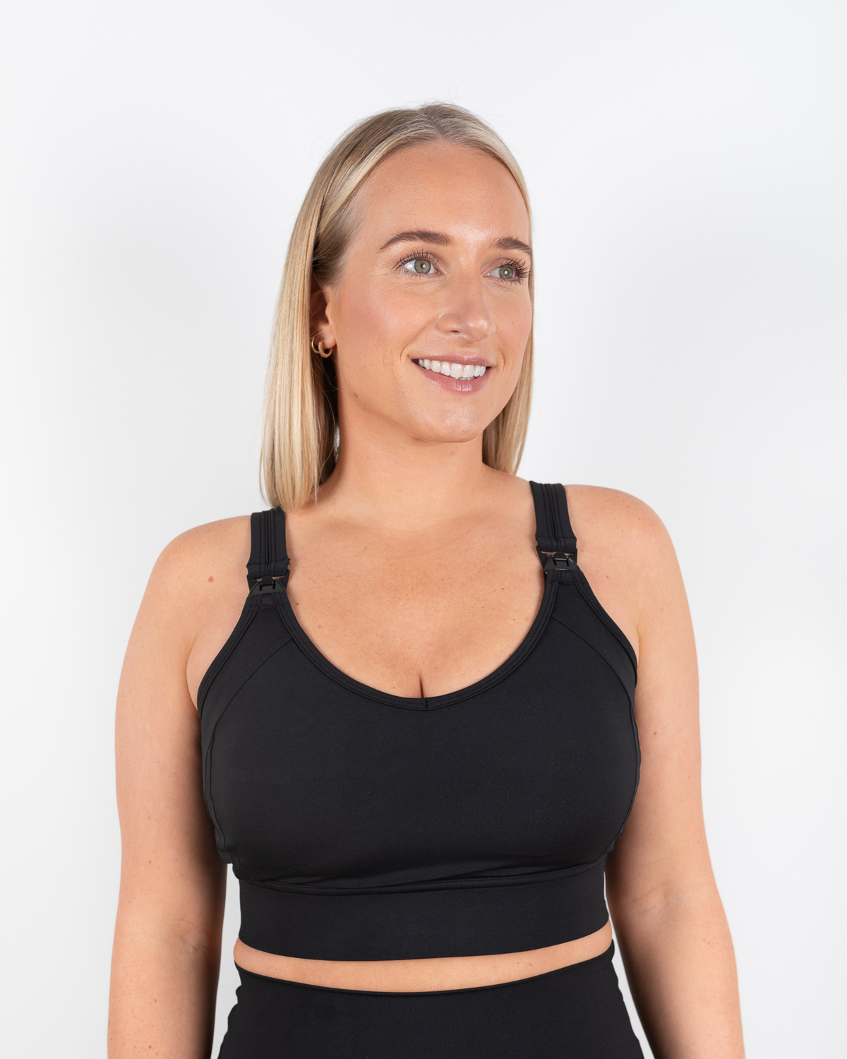 Staple Breastfeeding Crop (Black) - The Milk Boutique
