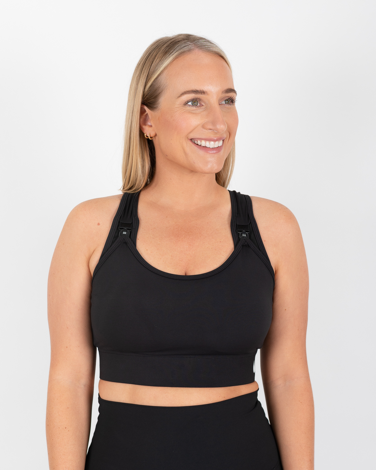 Cadence High Impact Crop - Black - The Milk Boutique