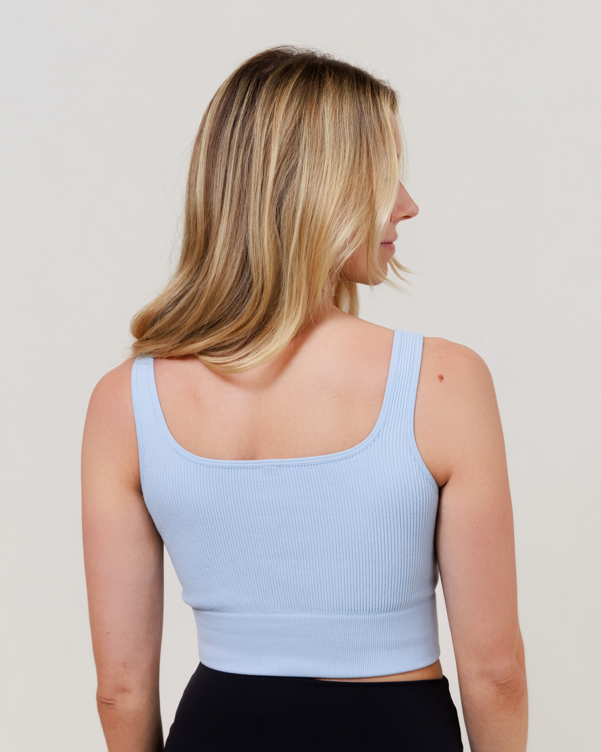 The Comfort Crop 2.0 - Blue - The Milk Boutique