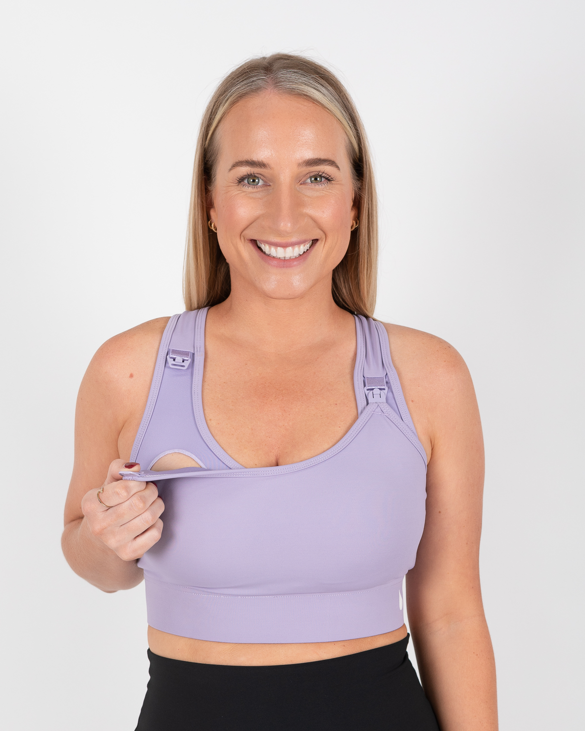 Cadence High Impact Crop - Lavender - The Milk Boutique