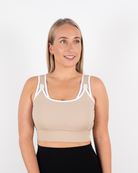 Allegra Crop - Beige - The Milk Boutique