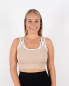 Allegra Crop - Beige - The Milk Boutique