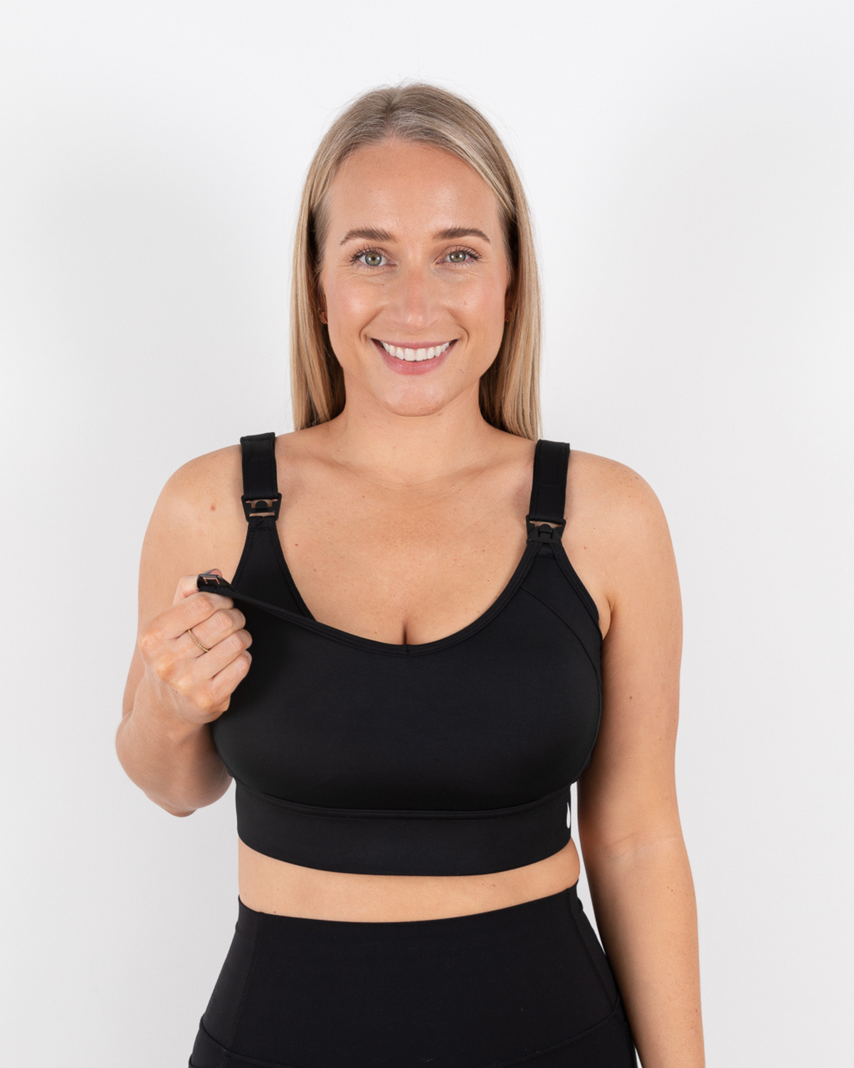 Tempo High Impact Crop - Black - The Milk Boutique