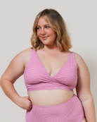 Serena Swim Top - Ruby Gingham - The Milk Boutique