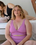 Serena Swim Top - Ruby Gingham - The Milk Boutique