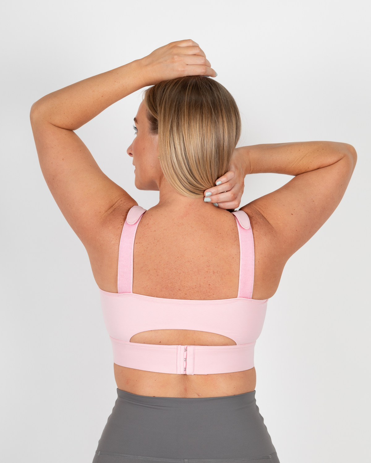 Tempo High Impact Crop - Baby Pink - The Milk Boutique
