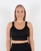Tempo High Impact Crop - Black - The Milk Boutique
