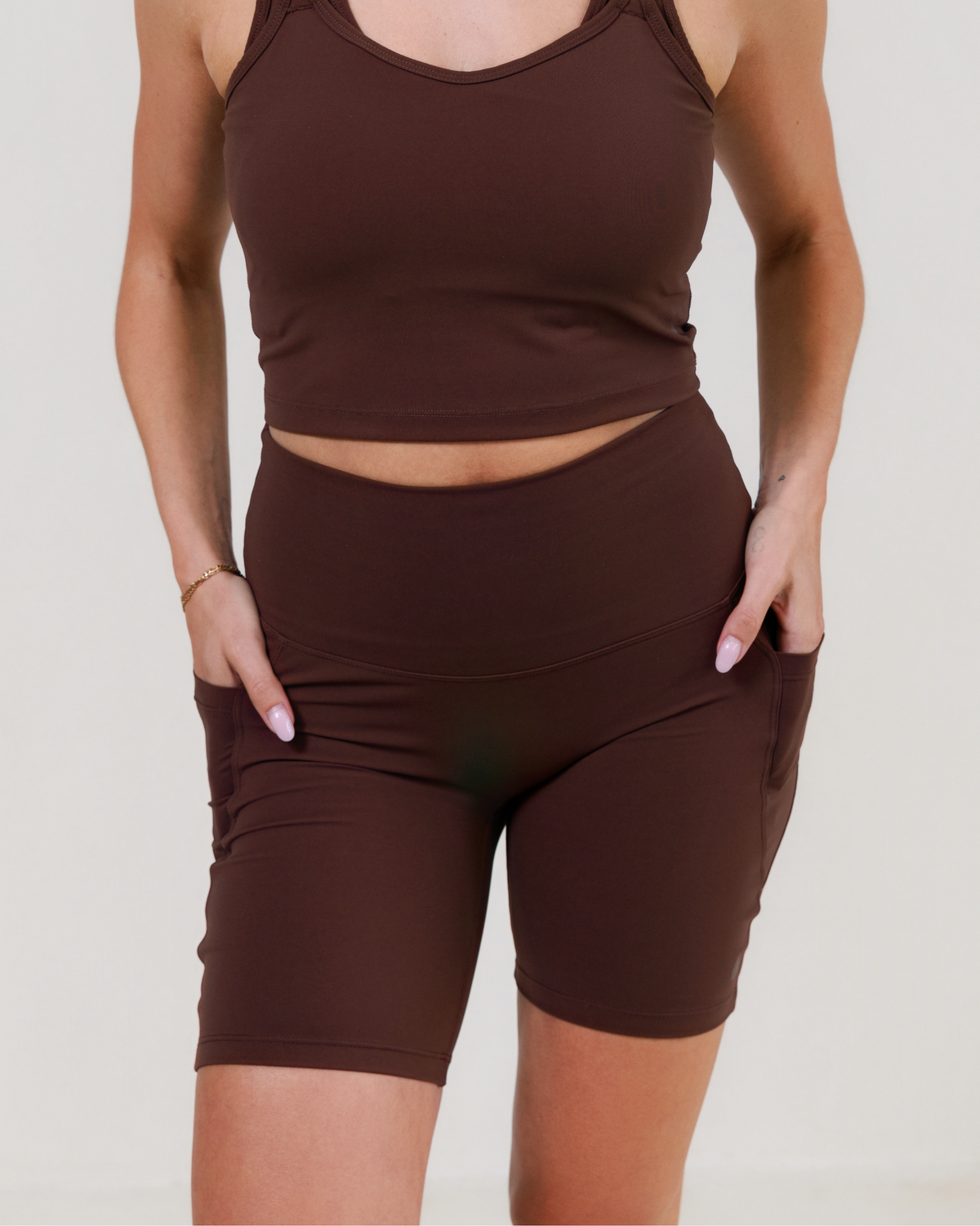 Alura Luxe Shorts - Chocolate - The Milk Boutique