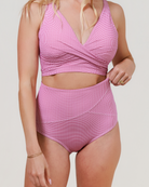 Serena Swim Bottom - Ruby Gingham - The Milk Boutique