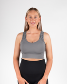 Cadence High Impact Crop - Charcoal - The Milk Boutique