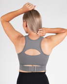 Cadence High Impact Crop - Charcoal - The Milk Boutique