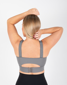 Tempo High Impact Breastfeeding Crop - Charcoal - The Milk Boutique