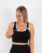 Allegra Crop - Black - The Milk Boutique
