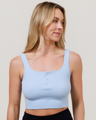 The Comfort Crop 2.0 - Blue - The Milk Boutique