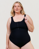 Viera Ribbed One Piece - Black - The Milk Boutique