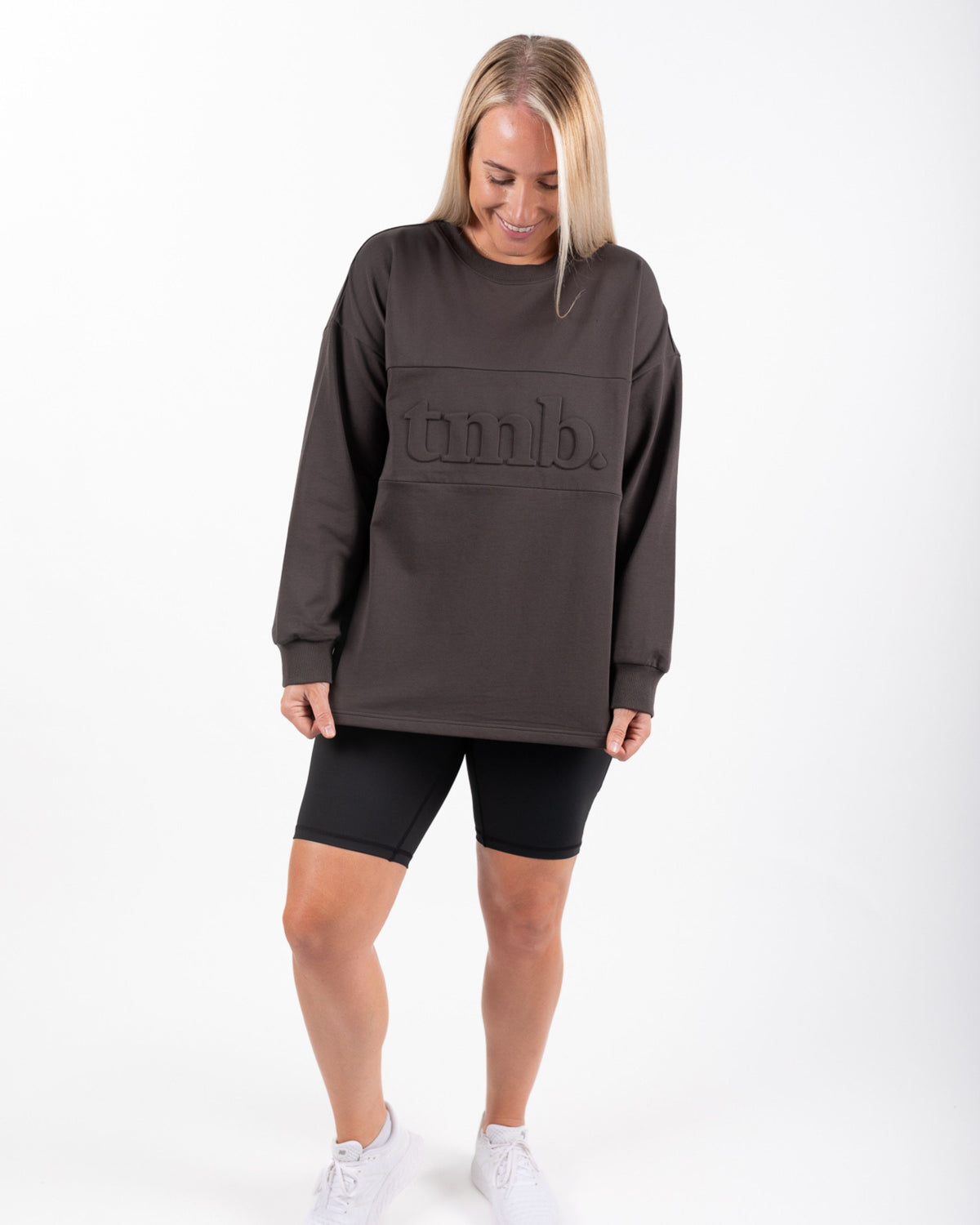 Long Sleeve Boyfriend Breastfeeding Tee (Chocolate) - The Milk Boutique