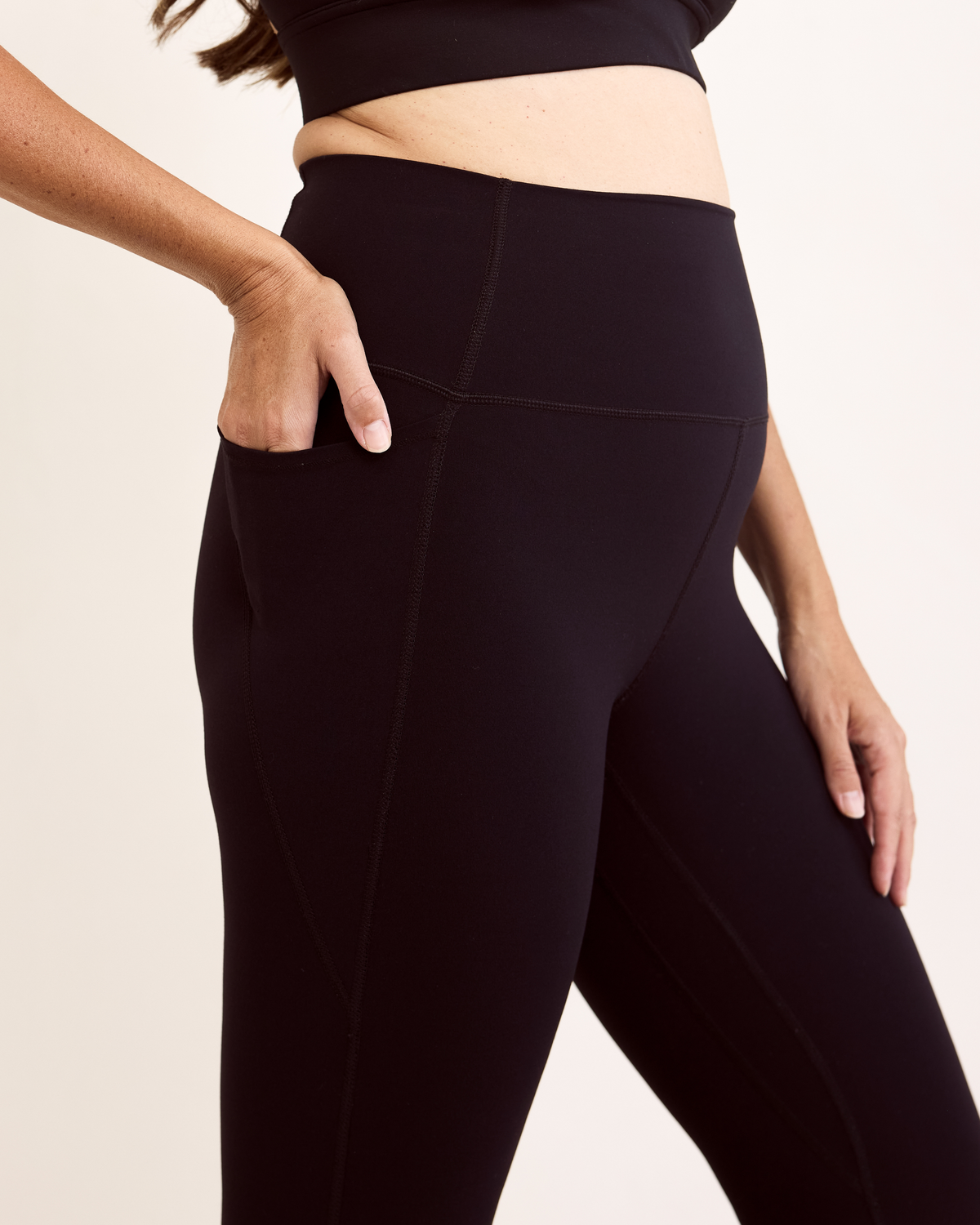 Eclipse Comfort Legging F/L - Black - The Milk Boutique