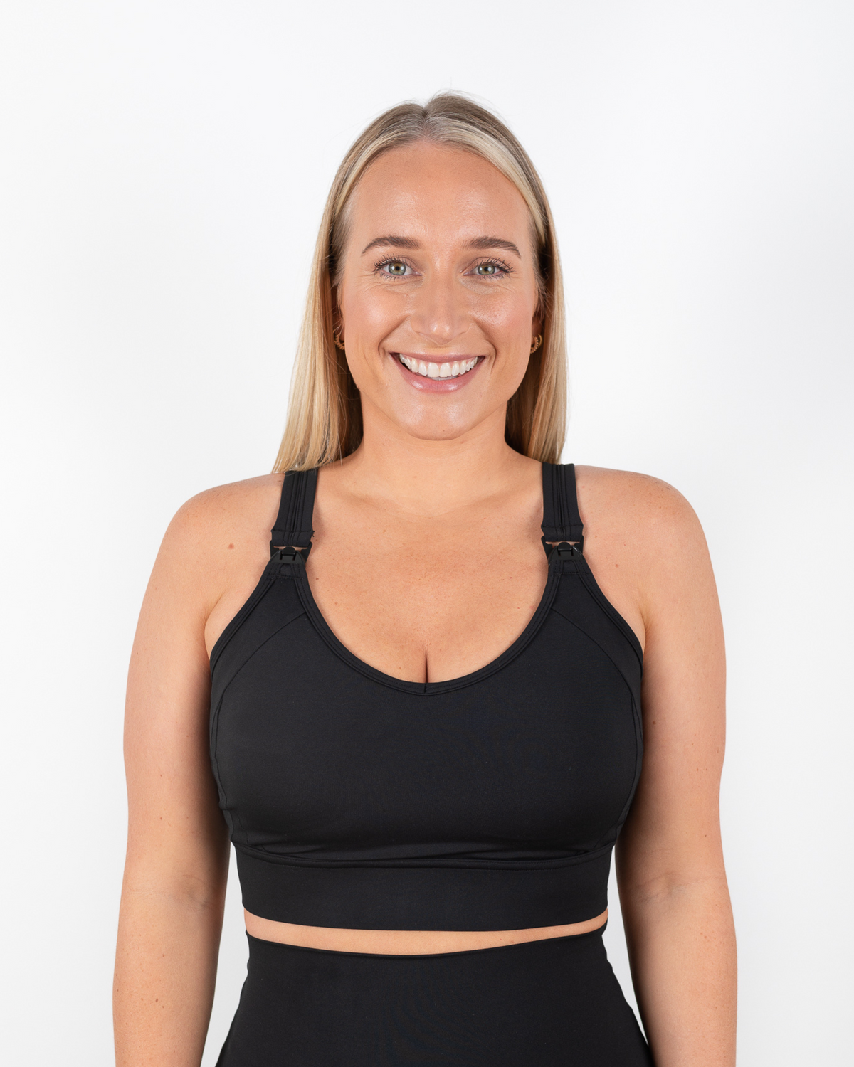 Staple Breastfeeding Crop (Black) - The Milk Boutique