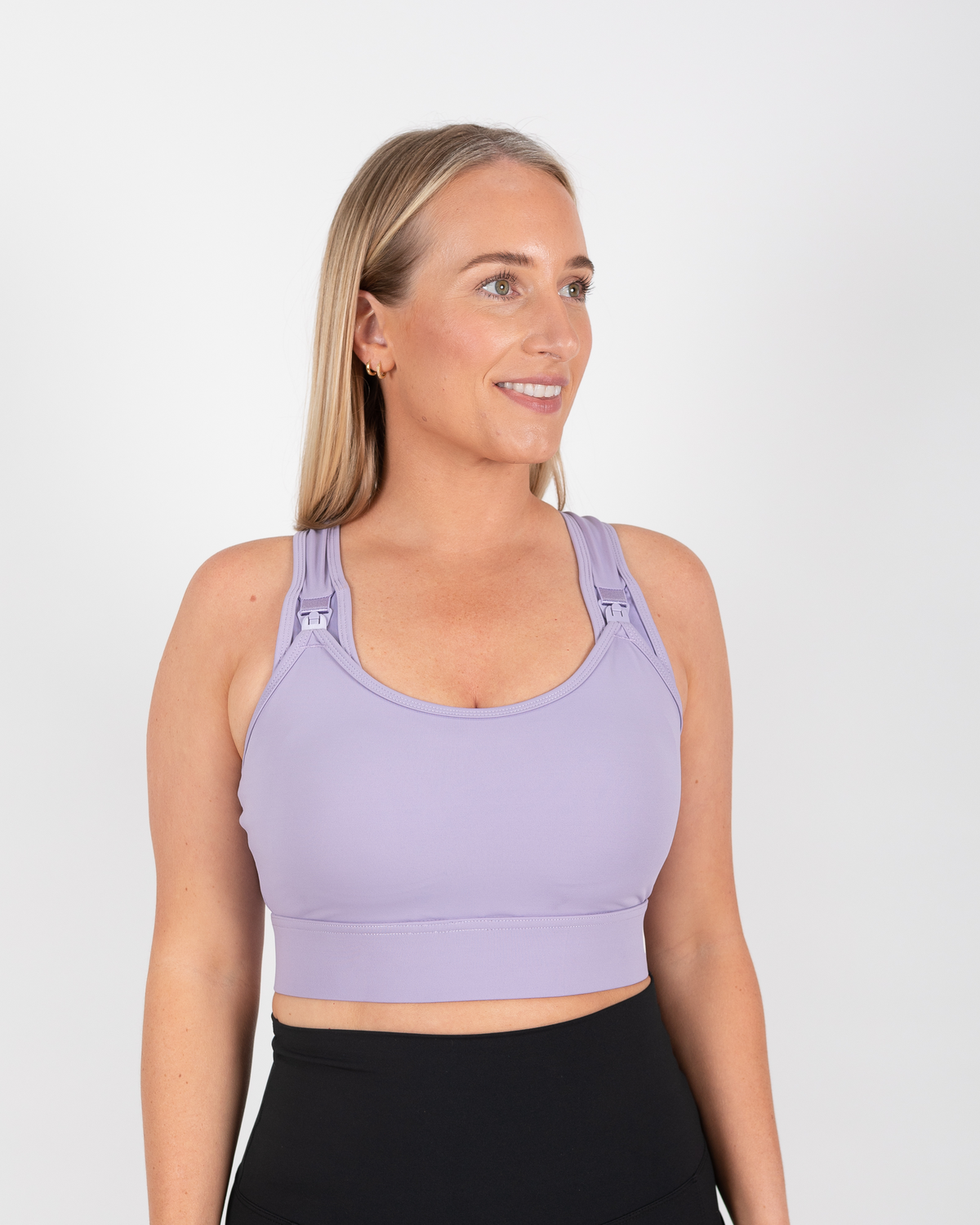 Cadence High Impact Crop - Lavender - The Milk Boutique