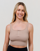 The Comfort Crop 2.0 - Mocha - The Milk Boutique