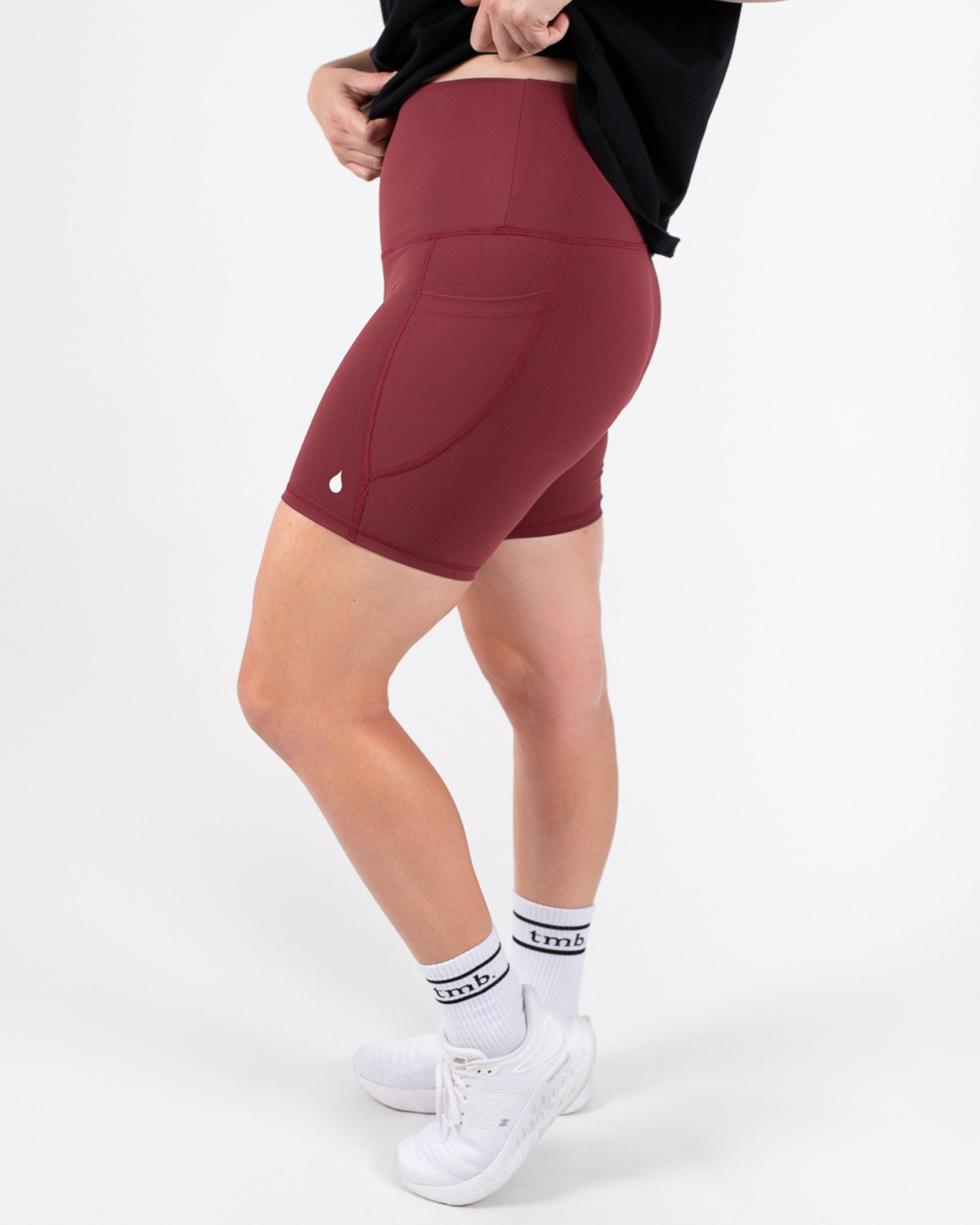 Maroon lululemon hotsell shorts