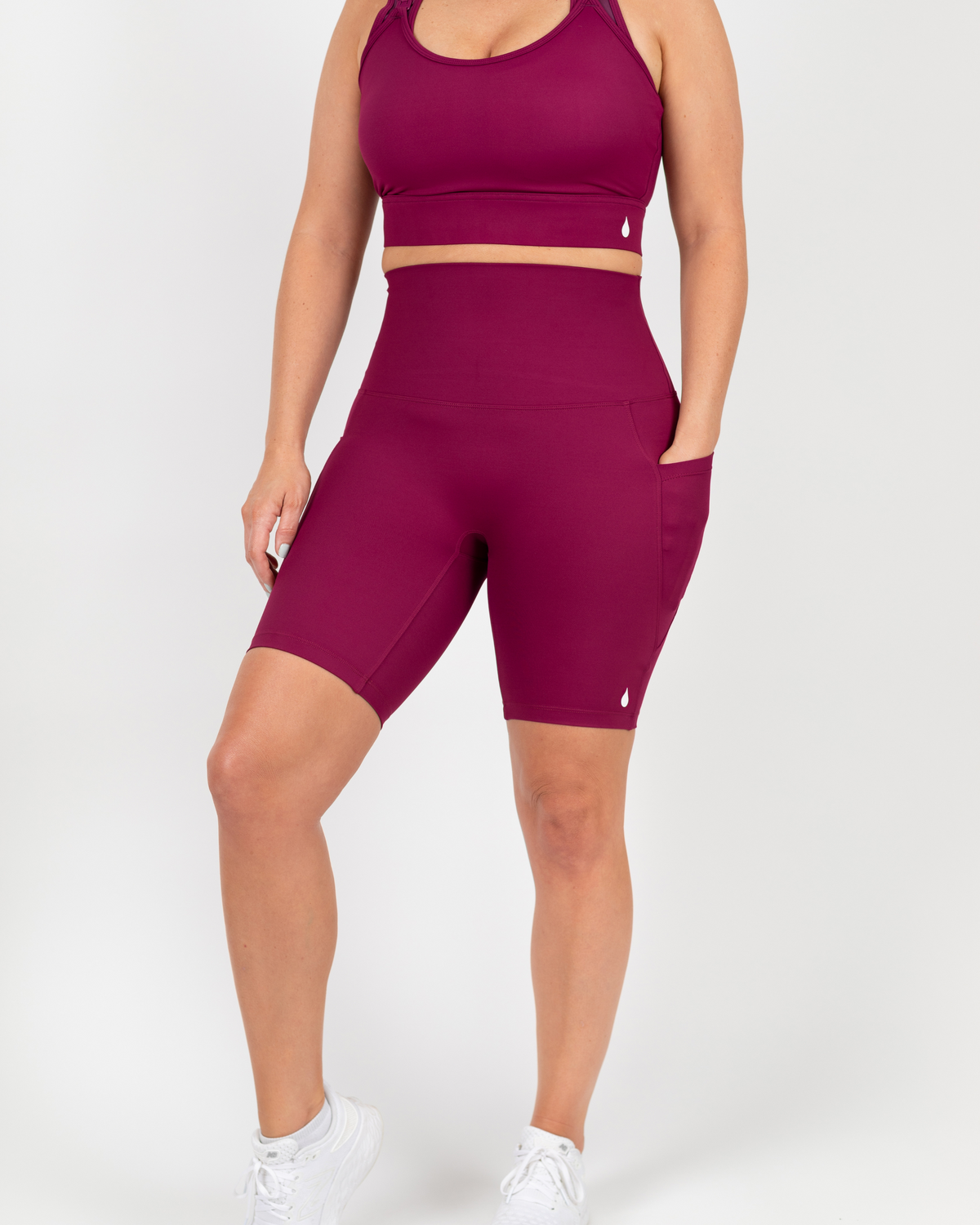 Movement Bike Shorts (Plum) - The Milk Boutique